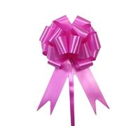 TENVORA Lazo Gigante,Lazo De Gran TamañO 30pcs Pull Bows Cintas Fiesta de Eventos cumpleaños Bricolaje Embalaje Regalo Decoración del Coche la Boda Navidad Arcasa Flor Flor(Rosered)