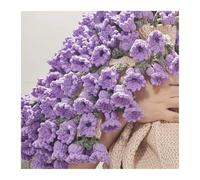 TENVORA Manta de Ramo,Roses Bouquet Mantas De Ramo Rosas DIY 110 M, Manta Flores Ganchillo Hecha A Mano, Kit, Regalo(Purple Bell Orchids)
