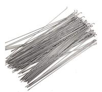 TENVORA Radios Bicicleta,Radios de Bicicleta 10 pcs 14g Bicicletas de Bicicleta de Acero Inoxidable Mountain Road Bike Bicicleta de Alta Resistencia radios de Bicicleta(305MM)