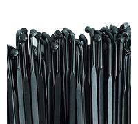 TENVORA Radios Bicicleta,Radios de Bicicleta 10 PCS Bike Spoke J-Bent Spomas Flat PLINE P Estándar de Acero Inoxidable estándar 3.2mm Ancho Bicicleta(270mm)