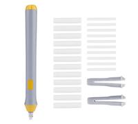 Tenwin - Borrador Automático con 22 Recambios de Goma de Borrar, Funciona con Pilas Eléctricas Gris