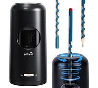 tenwin Sacapuntas Eléctrico Automático, Sacapuntas Recargable con Contenedor para Lápices de 7-11.5mm ＆ Lápices de Colores, Portátil y Seguro para, Casa, Oficina, Escuela