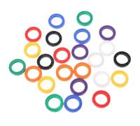 TENYELE 24 anillos de funda para llaves, codificación de etiquetas de identificación
