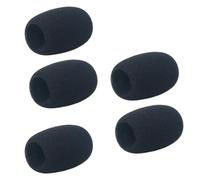 TENYELE 5 fundas de espuma para micrófono, esponjas de alta densidad, protectores de parabrisas, ruido de fondo, reuniones de negocios, conversaciones, micrófono, filtro de espuma para parabrisas