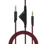 TENYELE Cable auxiliar trenzado de nailon antitorsión con ajuste de cable para auriculares de juego A10, A40, A50, A50TR, cable de repuesto