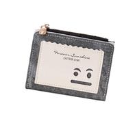 TENYELE Carteras pequeñas y compactas para mujer, con diseño de vaqueros, monederos para tarjetas de crédito, monederos plegables, Black