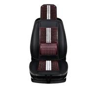 TENYELE Cool Car - Funda de asiento de madera natural con cuentas de masaje transpirable para colchoneta, 2 colores, cojines de coche para conducir