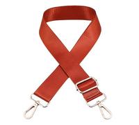 TENYELE Correa de hombro ancha de repuesto de lona de color sólido, bolsa ajustable para cruzar, ajustable, color sólido, cinturón de lona para hombro ancho, C, Light gold buckle