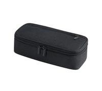 TENYELE Estuche escolar de 2 capas para lápices, organizador de lápices de gran capacidad para gomas de borrar, marcadores, tijeras, Black