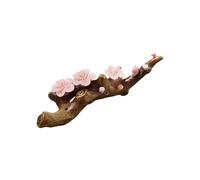 TENYELE Soporte de cerámica para pinceles de caligrafía, soporte para bolígrafos de caligrafía, pisapapeles para escritura de pareja antitética, soporte de porcelana