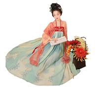 TENZHVXI Vestido Hanfu traje tradicional chino antiguo vestido de Cosplay de la dinastía Tang Han vestido de baile para mujer