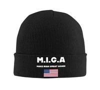 TENZKUIH MIGA Make Great Iran Again Gorros de Gorro Divertidos Gorro Gorro de Punto Personalizado de otoño Gorra elástica Femenina Masculina de Gimnasio