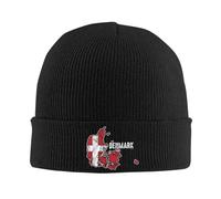 TENZKUIH Sombreros de Gorro de Mapa de Dinamarca, Gorros de Punta de diseño otoñal, Gorro de Punto Retro para Hombres Gorra de Cabeza de Gimnasio
