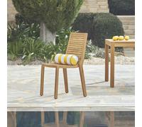 Teo - Silla de jardín de teca maciza H 92 x B 50 x T 57 cm