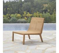 Teo - Sillón de jardín de teca maciza H 75 x B 70 x T 79 cm