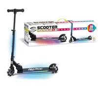 Teorema - Patinete Plegable de 2 Ruedas, de Aluminio con Luces LED, Altura Ajustable, Freno Trasero, soporta máx. 50 kg