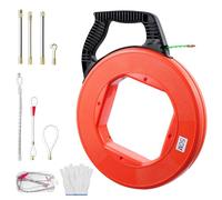 Teodute Guia Pasacables 4,5mm 50m, Guia Cables 50m, Ayuda de Extracción de Cables con 7 Muelles Guía, Guia Cables Espiral Guía Pasacables para Cableado Datos Telecomunicaciones Ingeniería Eléctrica