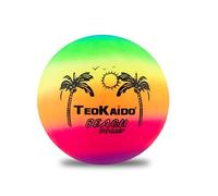 Teokaido - Balón de goma multiusos, pelota de playa para niños y adultos, ideal para fútbol y voleibol, de PVC ligero y resistente, juego para playa, parque y jardín, diámetro 22,5, 180 g