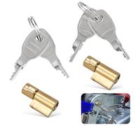 Teokantz 2 Piezas Cerraduras de Remolque con 4 Llaves, Cerradura de Enchufe para Enganche de Remolque Compatible con Remolque Earth Daxara Maypole