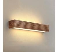 Teokszn Nordic Classical Wall Light Vintage Farmhouse Linear Wall Lamp Vanity Bathroom Wall Bedside Lighting for Bedroom Living Room(55CM,6000K White Light)