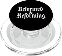 Teología de la Reforma Reformada y Reformando el Diseño Cristiano PopSockets PopGrip para MagSafe