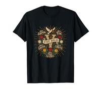 Teología Reformada Cinco Solas Calvinist Christian Design Camiseta