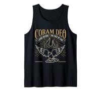 Teología reformada Coram Deo Christian Fire Dove Faith Design Camiseta sin Mangas