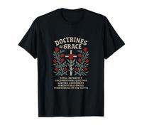 Teología Reformada Doctrinas de Gracia Tulip Cross Design Camiseta