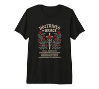 Teología Reformada Doctrinas de Gracia Tulip Cross Design Camiseta Premium