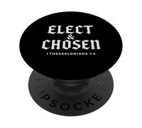 Teología Reformada Elegir y Elegir Fe Cristiana Versículo de la Biblia PopSockets PopGrip Adhesivo