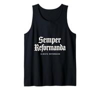 Teología Reformada Semper Reformanda Siempre Reformando Camiseta sin Mangas
