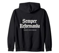 Teología Reformada Semper Reformanda Siempre Reformando Sudadera con Capucha