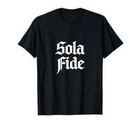 Teología Reformada Sola Fide Fe Solo Diseño Cristiano Camiseta