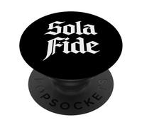 Teología Reformada Sola Fide Fe Solo Diseño Cristiano PopSockets PopGrip Adhesivo