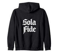 Teología Reformada Sola Fide Fe Solo Diseño Cristiano Sudadera con Capucha