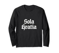 Teología Reformada Sola Gratia Calvinist Christian Design Manga Larga