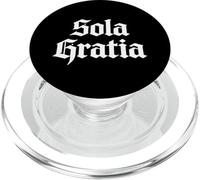Teología Reformada Sola Gratia Calvinist Christian Design PopSockets PopGrip para MagSafe