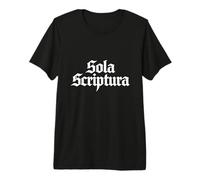Teología Reformada Sola Scriptura Autoridad Bíblica Diseño Camiseta Premium