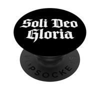 Teología Reformada Soli Deo Gloria Arte Cristiano PopSockets PopGrip Adhesivo