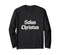 Teología Reformada Solus Christus Christ Solo 5 Solas Design Manga Larga