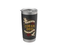 Teología Reformada: Vivir Coram Deo por Fe y Gracia Solamente Vaso térmico de acero inoxidable de doble pared