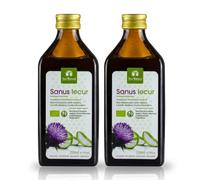 TeoNatura Sanus Iecur - Zumo Biológico Aloe Arborescens & Cardo Mariano | Depurativo, Digestivo, Bienestar Hepático | 6 Hierbas Bio, Vegano, Sin Gluten - 2x250ml Made in Sicily
