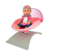 Teorema 66688 - Muñeca de Juguete Femenina con Voz, Bebe y Hace pipí, emite Versos, Incluye Set de Dulce Cuna con un Huevo para acunarlo y una Caja de música Que Produce melodías