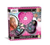 Teorema 66997 - Maquillaje para niña con 2 niveles, sombra de ojos, pintalabios, brillo de labios, brochas