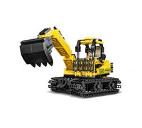 Teorema - Click Clack, Excavadora para Construir 465 Piezas, Kit de modelismo para niños a Partir de 5 años, Medio de construcción con Ladrillos, Mini vehículos de construcción, Idea de Regalo