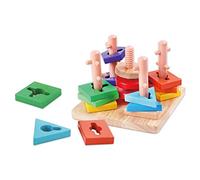 Teorema Giocattoli - Apilador geométrico de Madera, Juego Educativo Montessori, 40547.
