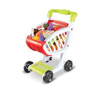 Teorema Giocattoli, Carro de la Compra para niños, Juego de imitación, Carro de la Compra con 4 Ruedas estables, con Muchos Accesorios y Comida de Juguete para niños, Altura 45 cm