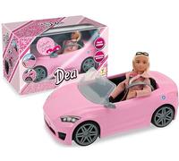 Teorema Giocattoli, Diosa muñeca con Coche Cabrio Rosa, muñeca de Moda articulada con Ropa Elegante, Coche de Juguete con Detalles realistas, Juego Completo para niña 3 años +