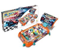 Teorema Giocattoli Flipper Car Race - Pinball electrónico de Mesa para niños con Marcador Digital, Luces y Sonidos de Sala de Juegos, Juego de Habilidad portátil