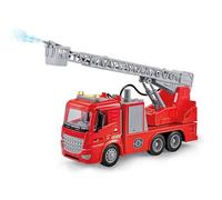 Teorema Giocattoli, Gran camión Bomberos de Juguete con Escalera Extensible, autoescala con Bomba de Agua Real Funcional, Luces, Sonidos y Movimiento de Embrague